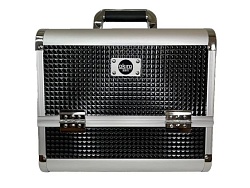 Кейс для косметики  OKIRO MC 074 черный серебро